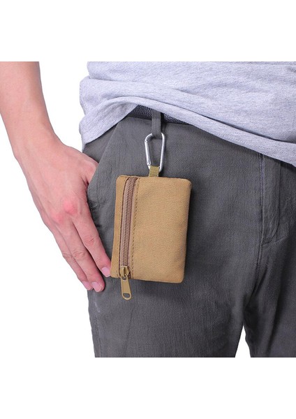 Taktik Cüzdan Edc Molle Kılıfı Taşınabilir Anahtar Kart Kılıfı Doğa Sporları Bozuk Para Cüzdanı Av Çantası Fermuar Paketi Çok Fonksiyonlu Çanta Yeni Yurt Dışından