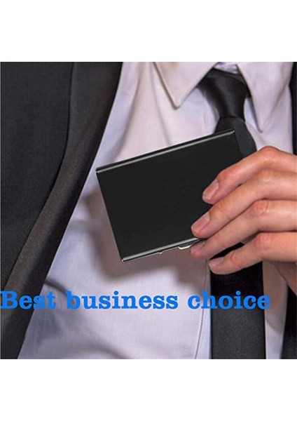 Paslanmaz Çelik Kredi Kartı Tutucu Erkekler Ince Anti Korumalı Seyahat Kımlık Kartı Sahibi Kadın Rfid Cüzdan Metal Kasa Porte Carte Yurt Dışından indirimleri