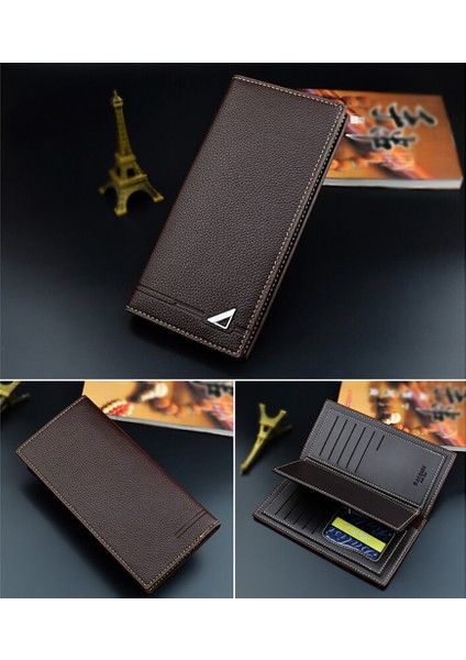 Microgood Retro Erkek Deri Uzun Çanta Çok Yuvalı Kart Nakit Tutucu Debriyaj Cüzdan Yurt Dışından fiyatları