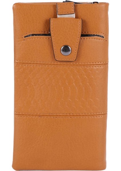 Tasarım Kadın Cüzdan Uzun Yüksek Kaliteli Kadın Debriyaj Fermuar Cüzdan Büyük Kapasiteli Çanta Cep Telefonu Çanta Cep Sarı Yurt Dışından