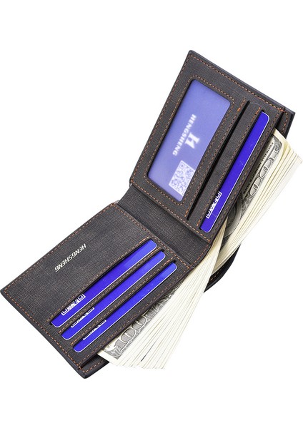 Aliexpress Yeni Cüzdan Erkek Kısa Rahat Tuval Desen Ince Cüzdan Iş Erkek Cüzdan Tek Parça Dropshipping Yurt Dışından fırsatları