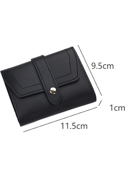 Gençler Yetişkinler Için 5 Kart Yuvalı Toka Kapatma Evrensel Kadın Cüzdan Kısa Pu Çanta Yurt Dışından indirimleri