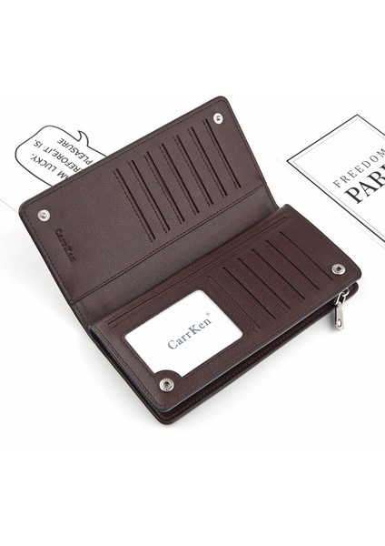 Yeni Erkek Gündelik Uzun Tek Çekmeli Cüzdan Iş Çok Fonksiyonlu Debriyaj Çoklu Kart Cüzdanı Stokta Yurt Dışından fiyatları