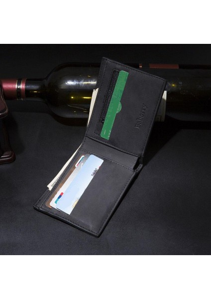 Bir Moda Kısa Stil Erkek Lüks Iş Cüzdan Kart Sahibinin Erkek Çanta Yurt Dışından fırsatları