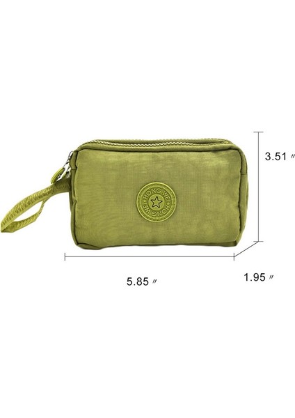 3 Fermuar Bayan Çantalar Kadın Cüzdan Kısa Debriyaj Madeni Para Çanta Kartlar Tuşlar Para Telefon Çantaları Kanvas Kadın Kız Çanta Makyaj Çantası Yurt Dışından fırsatları