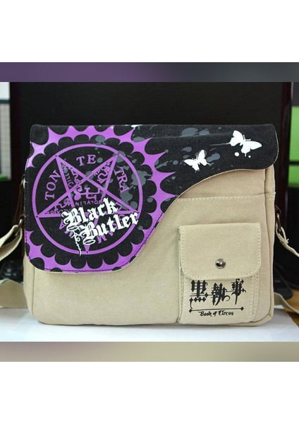 1 Adet Japonya Hasır Şapka Hukuk Tuval Erkek Kız Omuzdan Askili Çanta Crossbody Çanta Okul Çantaları Tuval Omuz Çantaları Yurt Dışından