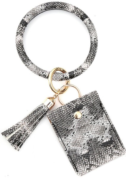 Mini Kadın Düz Renk Püskül Deri Anahtarlık Sikke Kese Çanta Kart Çantası Yurt Dışından