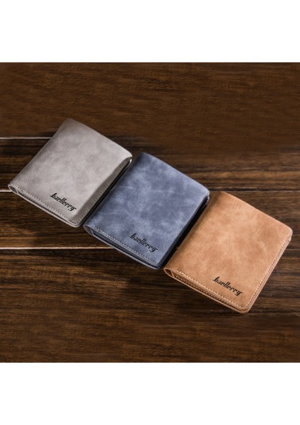 Göbeklady Erkekler Retro Buzlu Pu Cüzdan Iki Katlanır Erkek Çanta Kredi Kartı Tutucu Düz Renk Kısa Cüzdan Yurt Dışından modelleri