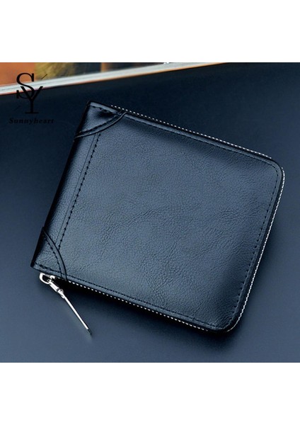 Sunnyheart Erkekler Bozuk Para Cüzdanı Vintage Erkekler Yumuşak Cüzdan Para Çantası Kart Sahibinin Yurt Dışından