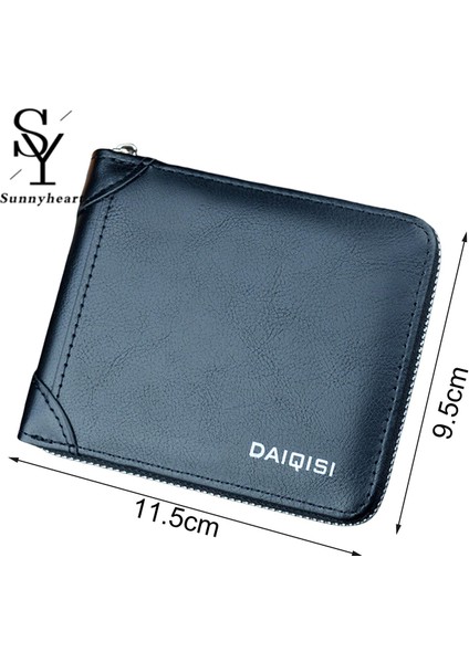 Sunnyheart Erkekler Bozuk Para Cüzdanı Vintage Erkekler Yumuşak Cüzdan Para Çantası Kart Sahibinin Yurt Dışından modelleri