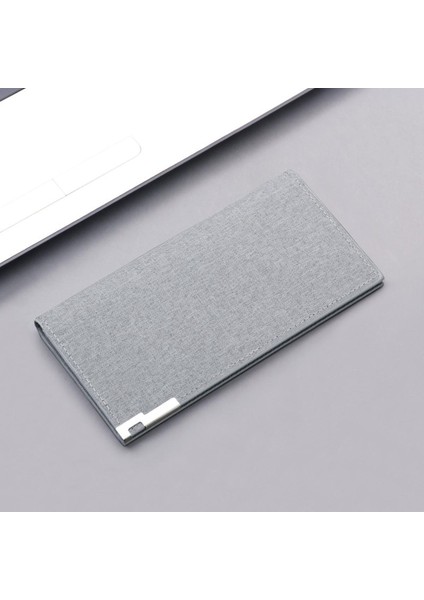 Kanvas Cüzdan Erkek Siyah/mavi/gri Ince Para Çantası Erkek Kartvizitlik Cüzdan Kılıf 12 Bit + 2 Büyük Pozisyon + 1 Fotoğraf Bit Yurt Dışından