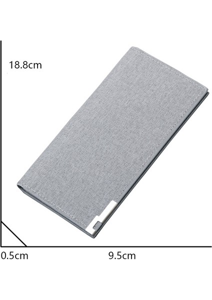 Kanvas Cüzdan Erkek Siyah/mavi/gri Ince Para Çantası Erkek Kartvizitlik Cüzdan Kılıf 12 Bit + 2 Büyük Pozisyon + 1 Fotoğraf Bit Yurt Dışından fiyatları