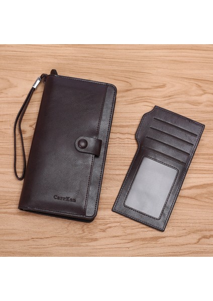 2019 Yeni Erkek Uzun Cüzdan Çok Fonksiyonlu Moda Gençlik Iş Büyük Kapasiteli El Çantası Nokta Yurt Dışından indirimleri