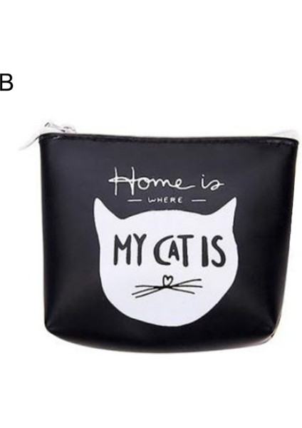 Microgood Sevimli Moda Kadın Kızlar Kedi Fermuar Silikon Bozuk Para Cüzdanı Kart Tutucu Kılıfı Cüzdan Yurt Dışından fırsatları