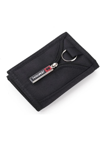 Yeni Erkek Üç Katlı Cüzdan Moda Naylon Kanvas Çanta Anahtarlık Tutucu Pencere Kart Sahibinin Velcro Cep Fermuar Kadın Para Çantası Yurt Dışından fiyatları