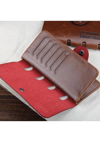 Erkek Pu Cüzdan Üç Katlı Kart Tutucu Retro Çanta Yurt Dışından fiyatları