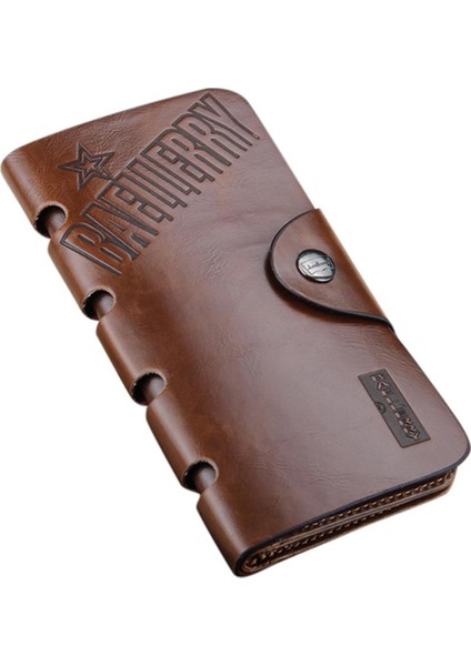 Yfashion Erkekler Pu Cüzdan Rifold Kart Tutucu Retro Çanta Yurt Dışından