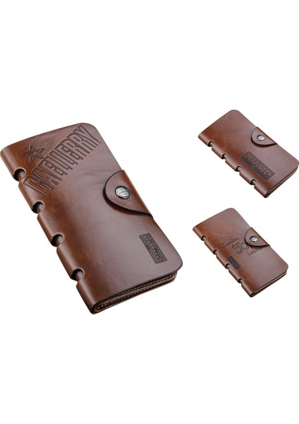 Yfashion Erkekler Pu Cüzdan Rifold Kart Tutucu Retro Çanta Yurt Dışından modelleri