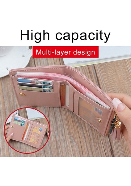 Geometrik Kadın Sevimli Pembe Cüzdan Cep Çanta Kart Tutucu Küçük Patchwork Cüzdan Bayan Kadın Moda Kısa Bozuk Para Cüzdanı Para Çantası Yurt Dışından
