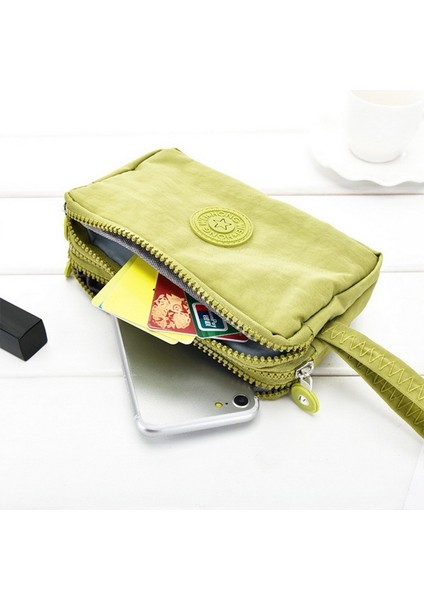 Sıcak Kadın Cüzdan Kanvas Çift Fermuarlı Çanta Büyük Kapasiteli Katı Kadın Debriyaj Telefonu Çanta Taşınabilir Kadın Çantalar Kart Tutucu Yurt Dışından fiyatları