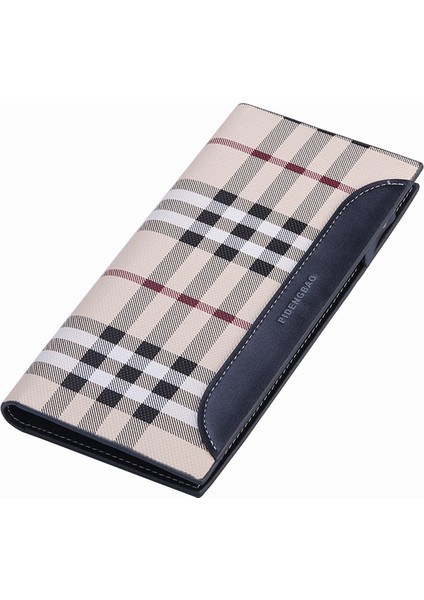 2022 Yeni Erkek Uzun Cüzdan Kore Versiyonu Moda Çoklu Kart Değişimi Fermuarlı Çanta Ekose Öğrenci Cüzdan Gelgit Yurt Dışından fiyatları