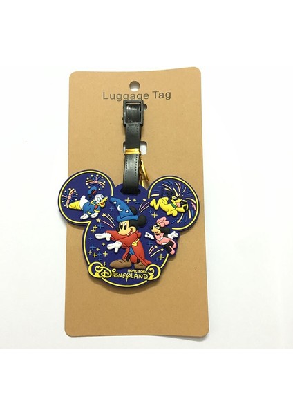 Disney Karikatür Bebek Çit Mickey Mouse Bavul Kımlık Adres Tutucu Bagaj Yatılı Etiketler Taşınabilir Etiket Seyahat Bagaj Pvc Etiketi Yurt Dışından indirimleri
