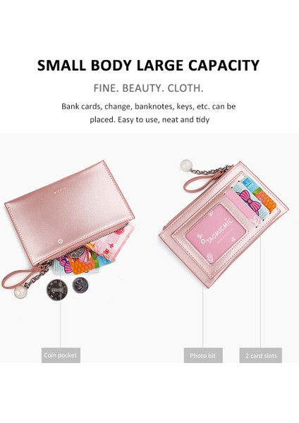 Dayanıklı Mini Bayan Cüzdan Para Çantası Kart Sahibinin Çekicilik Kılıfı Yurt Dışından fiyatları
