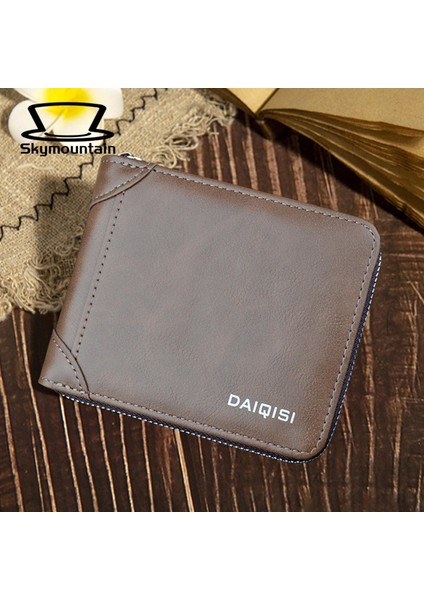 Skymountain Erkek Çanta Pürüzsüz Fermuar Erkek Çanta Para Klipsi Kredi Kartı Tutucu Yurt Dışından indirimleri