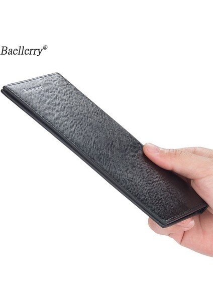 Baellerry Rahat Erkek Cüzdan Deri Erkek Debriyaj Para Çantası Küçük Cep Adam Çanta Ince Cüzdan Lüks Ünlü Marka Yurt Dışından modelleri