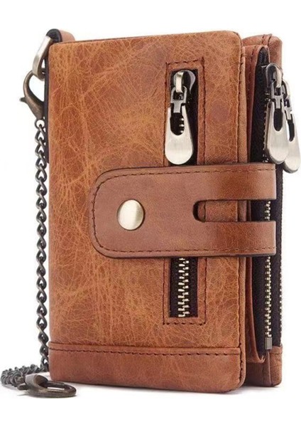 Erkek Cüzdan Geniş Uygulamalı Çok Fonksiyonlu Güçlü Fermuarlı Cüzdan Yurt Dışından indirimleri