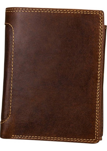 Erkek Cüzdanı Çok Fonksiyonlu Erkek Cüzdanı Retro Kart Tutucu Dikey Cüzdan Yurt Dışından