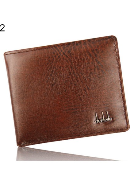 Microgood Erkek Deri Bifold Cüzdan Kredi/kimlik Kartı Para Tutucu Ince Kısa Çanta Yurt Dışından fiyatları