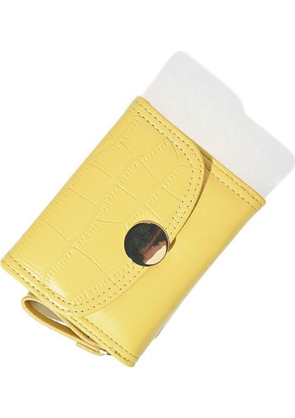 Dong Xin Fermuar Çanta Çok Fonksiyonlu Cüzdan Yeni Kore Versiyonu Bayan TriPu Kısa Sevimli Kişilik Cüzdan Yurt Dışından