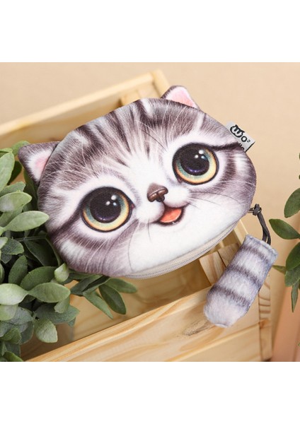 Microgood Moda Kadın Sevimli Yüz Hayvan Para Nakit Çanta Cüzdan Mini Fermuarlı Çanta Yurt Dışından fiyatları