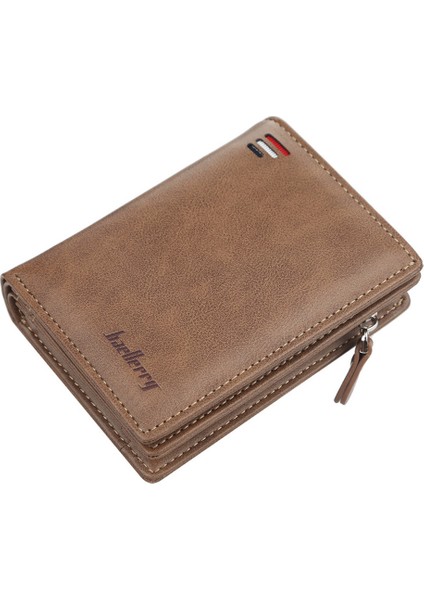 Qiunery Erkekler Fermuar Kısa Stil Cüzdan Kart Yuvaları Moda Mini Snap Düğmesi Çanta Yurt Dışından fiyatları