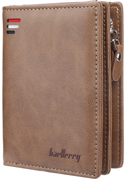 Qiunery Erkekler Fermuar Kısa Stil Cüzdan Kart Yuvaları Moda Mini Snap Düğmesi Çanta Yurt Dışından fırsatları