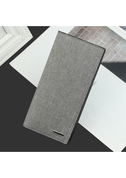 Erkekler Rahat Kanvas Iş Cüzdan Kart Yuvaları ile Kumaş Desen Ultra Güçlü Dikiş Ekstra Kapasiteli Uzun Cüzdan 1126 Mükemmel Hediye Yurt Dışından fiyatları