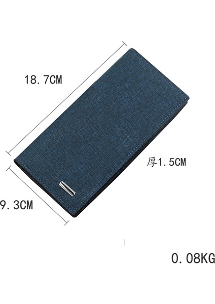 Erkekler Rahat Kanvas Iş Cüzdan Kart Yuvaları ile Kumaş Desen Ultra Güçlü Dikiş Ekstra Kapasiteli Uzun Cüzdan 1126 Mükemmel Hediye Yurt Dışından modelleri