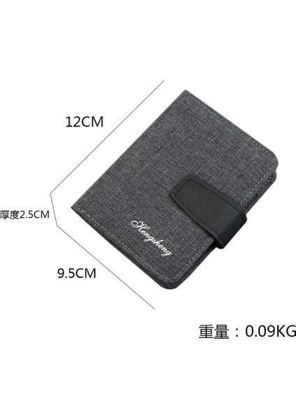 Erkekler Rahat Kanvas Cüzdan Pencereli Ince Kompakt Ekstra Kapasiteli Kısa Iş Cüzdan Seyahat Günlük Kullanım Için Mükemmel Hediye Yurt Dışından modelleri