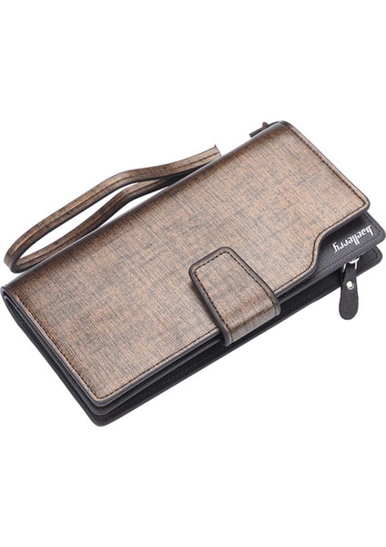 Baellerry Erkekler Uzun Cüzdan Çok Fonksiyonlu Çanta Çoklu Kart Pozisyonu Debriyaj Çanta Kart Tutucu Para Cebi Erkek Billetera Hombre Yurt Dışından