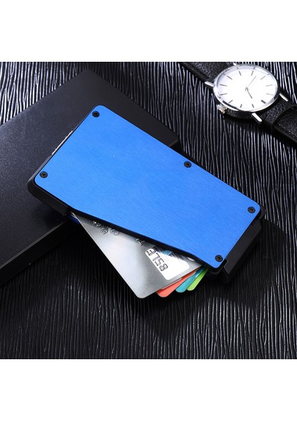 Alüminyum Alaşımlı AntiManyetik AntiStatik Banka Kredi Kartı Kılıfı Klip Tutucu Kutusu Yurt Dışından fırsatları