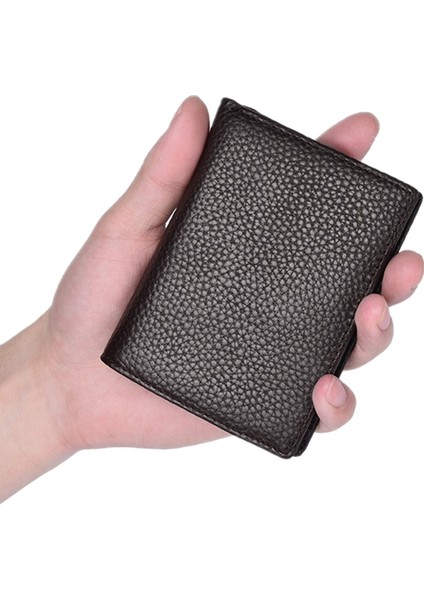 Purdored 1 Adet Ince Erkek Cüzdan Vintage Kartvizitlik Cüzdan Ince Ehliyet Çantası Dolar Para Çantası Portomonee Carteria Yurt Dışından