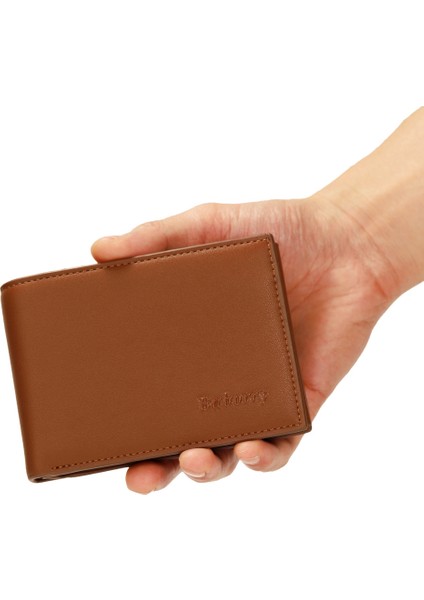 Cüzdan Erkek Yeni Fermuarlı Kısa Cüzdan Çoklu Kart Yuvası Moda Mini Yapış Bozuk Para Cüzdanı Erkek Kart Tutucu Yurt Dışından