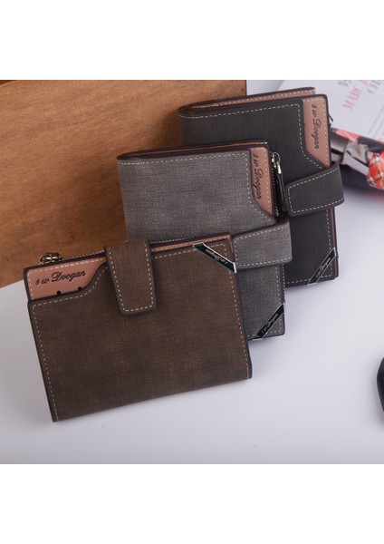 Hengsheng Yeni Erkek Kısa Cüzdan Moda Retro Tarzı Çoklu Kart Alanı Büyük Kapasiteli Buzlu Yumuşak Cüzdan Üreticileri Fabrika Satışları Yurt Dışından fiyatları