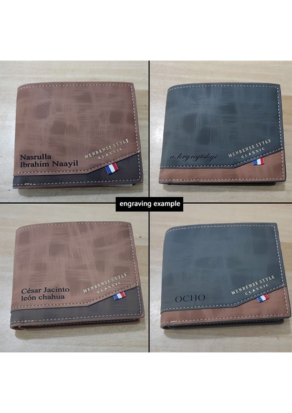 Kısa Erkek Cüzdan Ince Klasik Para Cebi Fotoğraf Tutucu Küçük Erkek Cüzdan Baskı Kaliteli Kart Sahibinin Buzlu Deri Erkek Çantalar Yurt Dışından modelleri