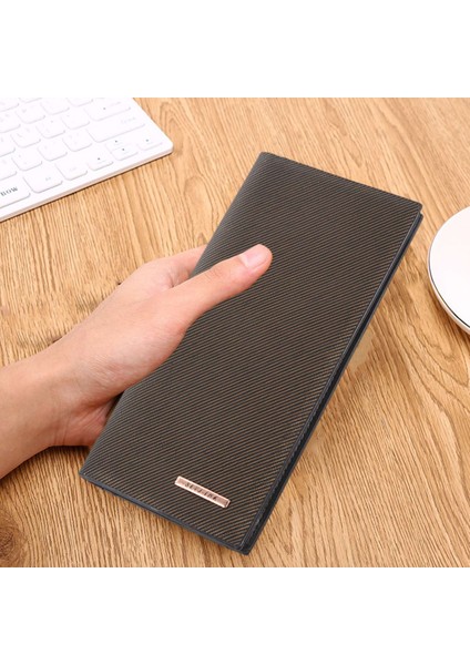 Deabolar Moda Ince Erkek Çanta Pu Cüzdan Ince Stil Cüzdan Çanta Debriyaj Kart Tutucu ile Kahverengi Yurt Dışından modelleri