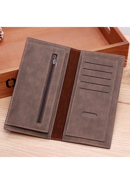 Erkek Cüzdan Uzun Debriyaj Moda Basit Büyük Kapasiteli Çok Fonksiyonlu Tasarımcı Cüzdan Lüks Marka Para Çantası Kart Sahibinin Yurt Dışından fiyatları