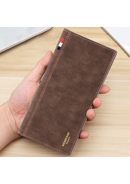 Erkek Cüzdan Uzun Debriyaj Moda Basit Büyük Kapasiteli Çok Fonksiyonlu Tasarımcı Cüzdan Lüks Marka Para Çantası Kart Sahibinin Yurt Dışından fırsatları