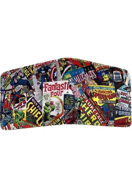 Marvel Cüzdan Örümcek Adam Süper Kahramanlar Anime Erkek Cüzdan El Çantası Pu Karikatürler Erkekler Çanta Kart Tutucu Moda Para Klip Cüzdan Yurt Dışından indirimleri