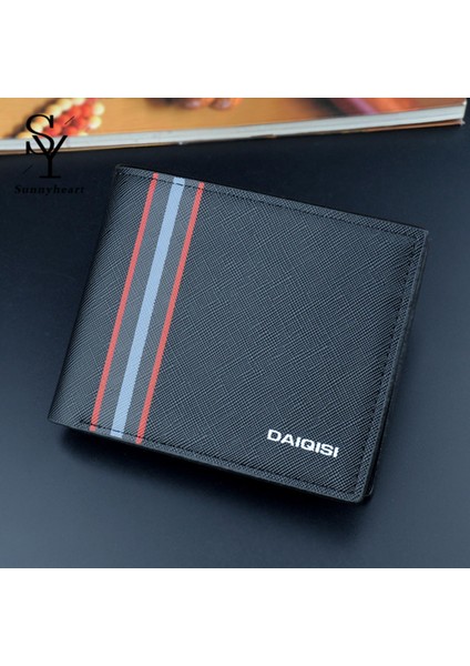 Sunnyheart Para Klipsi Çok Yuvalı Erkek Iş Minimalist Ikiye Katlanmış Ince Cüzdan Yurt Dışından fırsatları